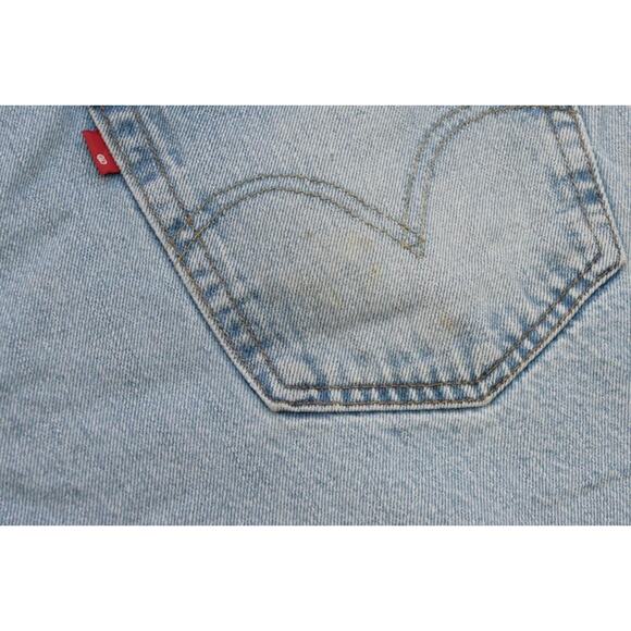 Levi's 550 Relaxed Fit Straight Blue Denim Jeans Rugged Mens Sz 40 x 31(Altered) - Picture 15 of 16